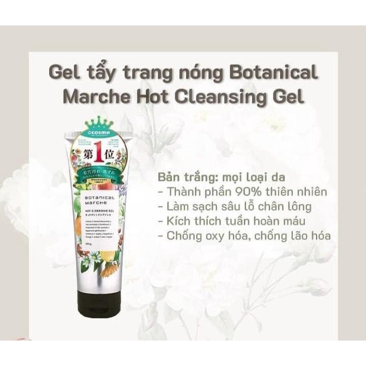 Gel tẩy trang Nóng Botanical Nhật Bản