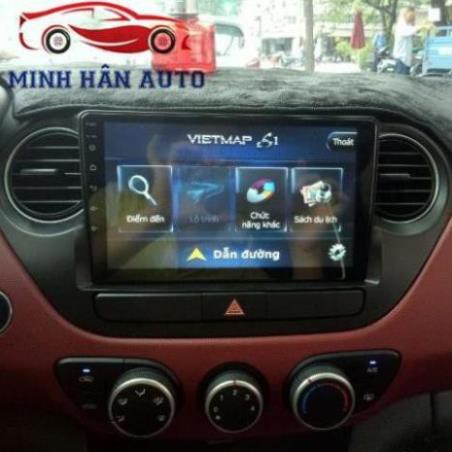 Màn hình DVD ANDROID xe I10 android 10. mới nhất, tích hợp vô lăng, xem phim, nghe nhạc, màn hình xe Huyndai I10 giá rẻ