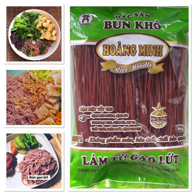 BÚN gạo lứt đỏ Hoàng Minh gói 500g