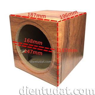 Thùng loa 6.5inch Vân Gỗ