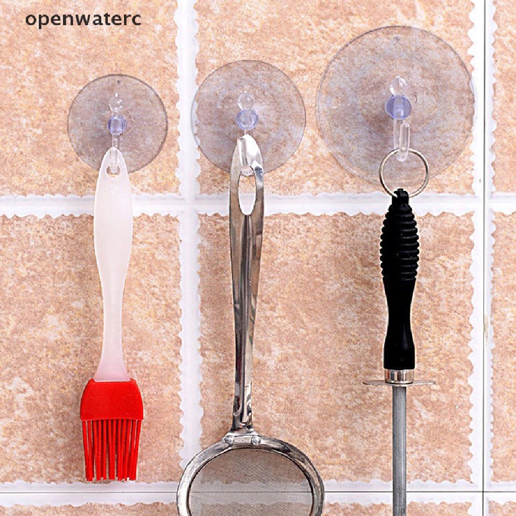 Móc Treo Đồ Trong Suốt Có Giác Hút Gắn Tường Tiện Dụng Cho Nhà Bếp / Phòng Tắm