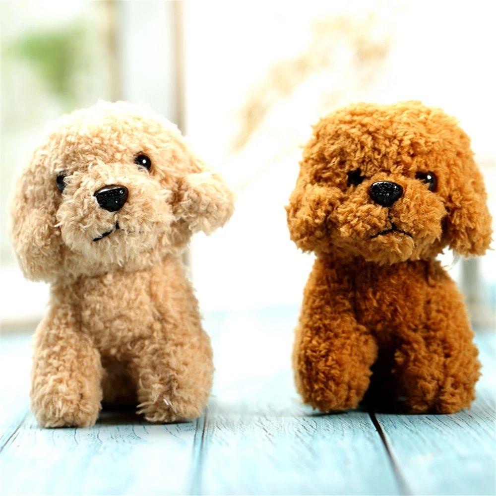 Thú Nhồi Bông Hình Chú Chó Teddy 12cm Treo Ba Lô / Móc Khóa Trang Trí Nội Thất