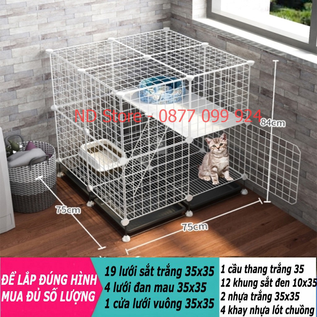 [Bán Lẻ Theo Tấm] Chuồng Quây Chó, Mèo, Hamster, Thú Cưng, Thỏ, Tấm Nhựa [Tặng 02 Chốt/Tấm]