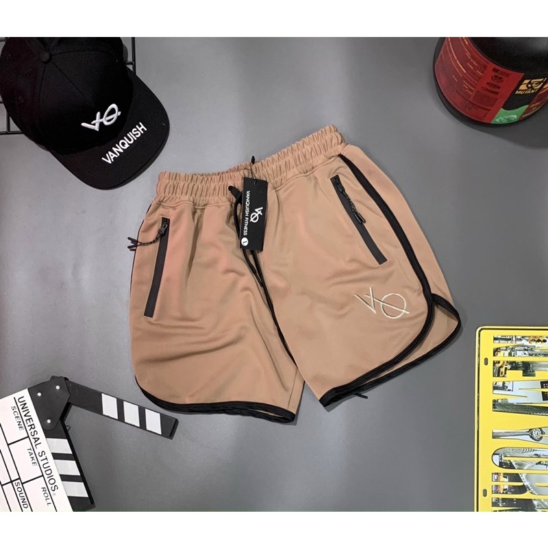 [sale sốc] quần short gym nam VANQUISH form ngắn tới đùi