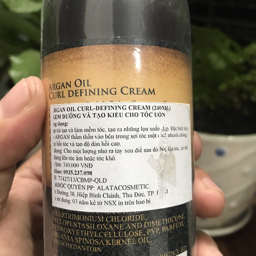 Kem tạo kiểu tóc uốn xoăn Argan Duluxe Curl Defining Cream 240ml ( New 2019)