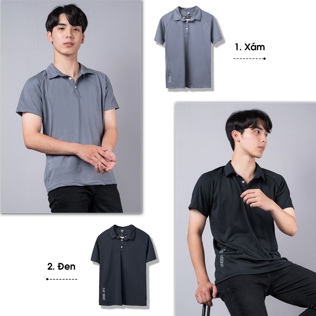 Áo polo basic thể thao nam cổ bẻ THE 1992