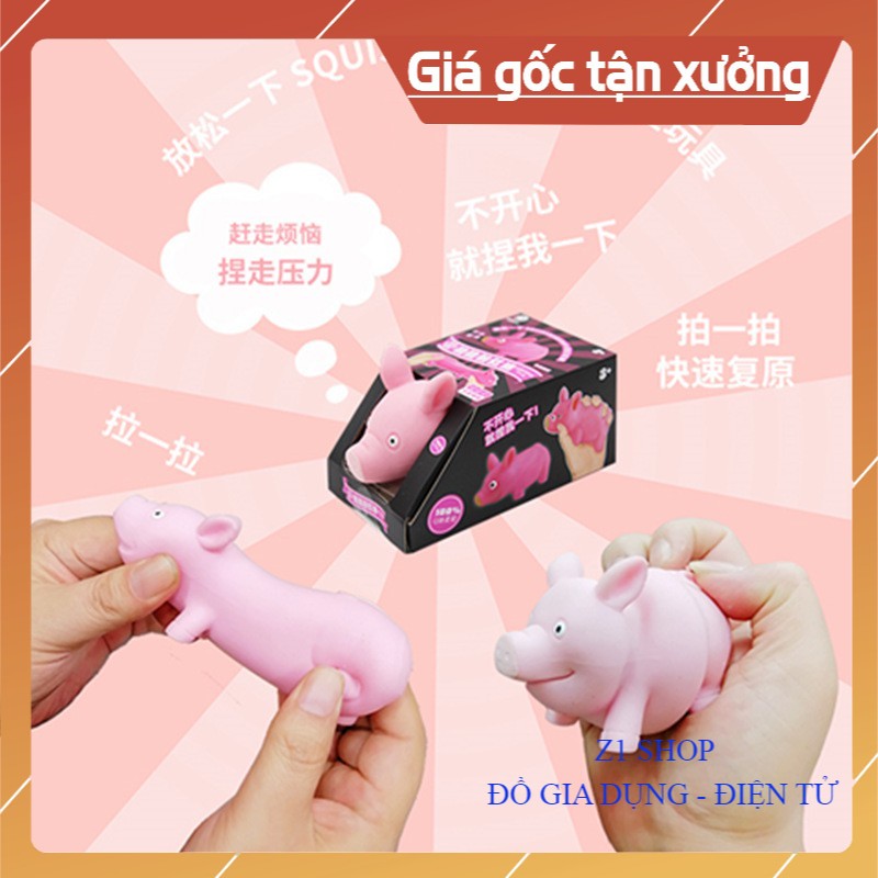 Heo Silicon Đàn Hồi Xả Stress Giải Tỏa Tâm Trạng Cực Vui Nhộn, Siêu Cute, Chất Liệu TPR An Toàn - Z1