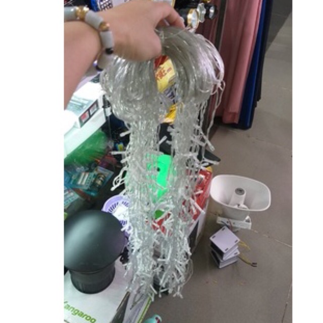 Đèn Nháy Rèm Led 12M Rủ 60cm,60 sợi Rủ.Đèn Led Mành Rèm Trang Trí 60 Sợi Rủ