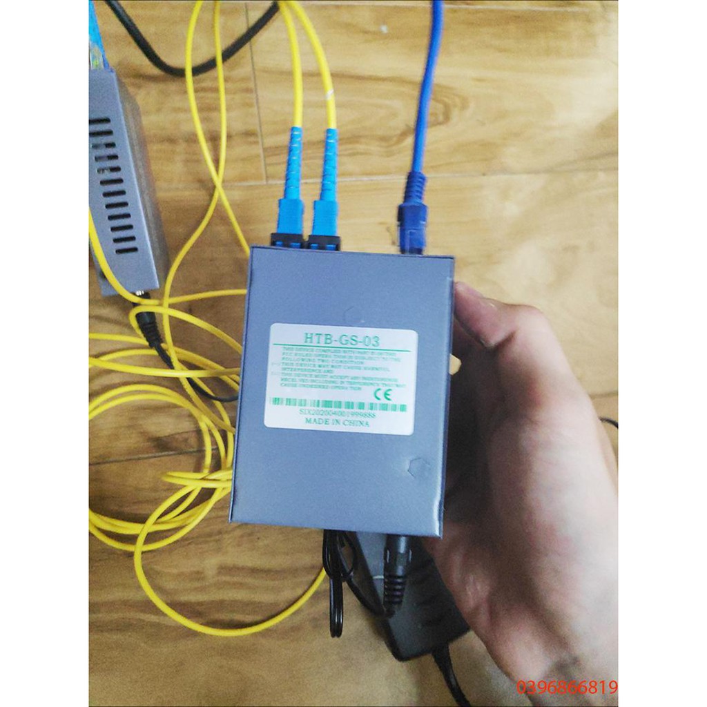 Thiết Bị Chuyển Đổi Quang Điện 2 Sợi Media Converter 2FO 1Q 1LAN 1Gbps Netlink HTB-GS-03