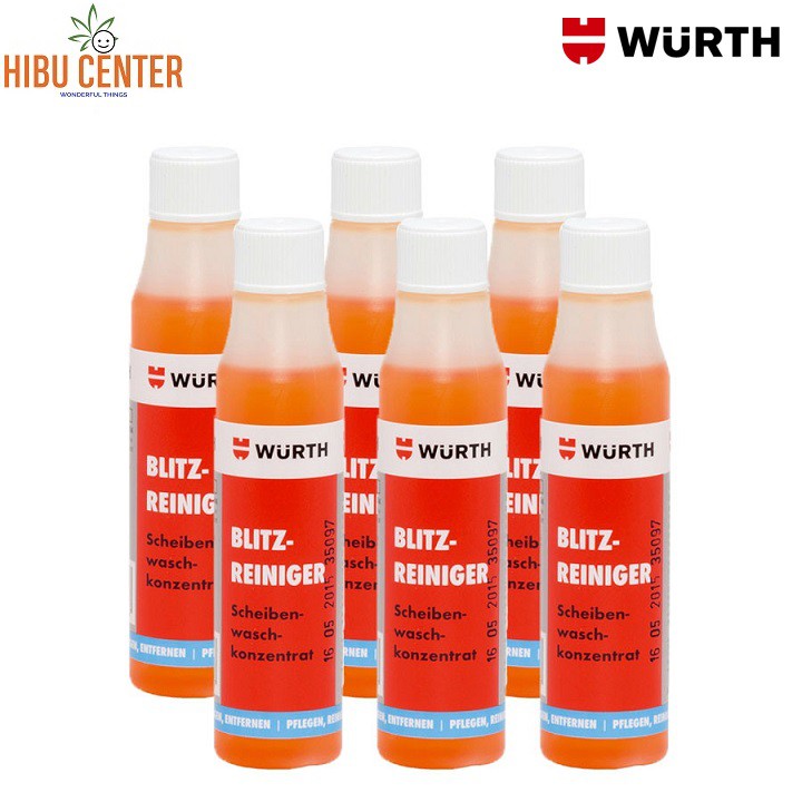 Dung dịch vệ sinh kính ô tô WURTH 32ml - combo 5 chai | HIBUCENTER