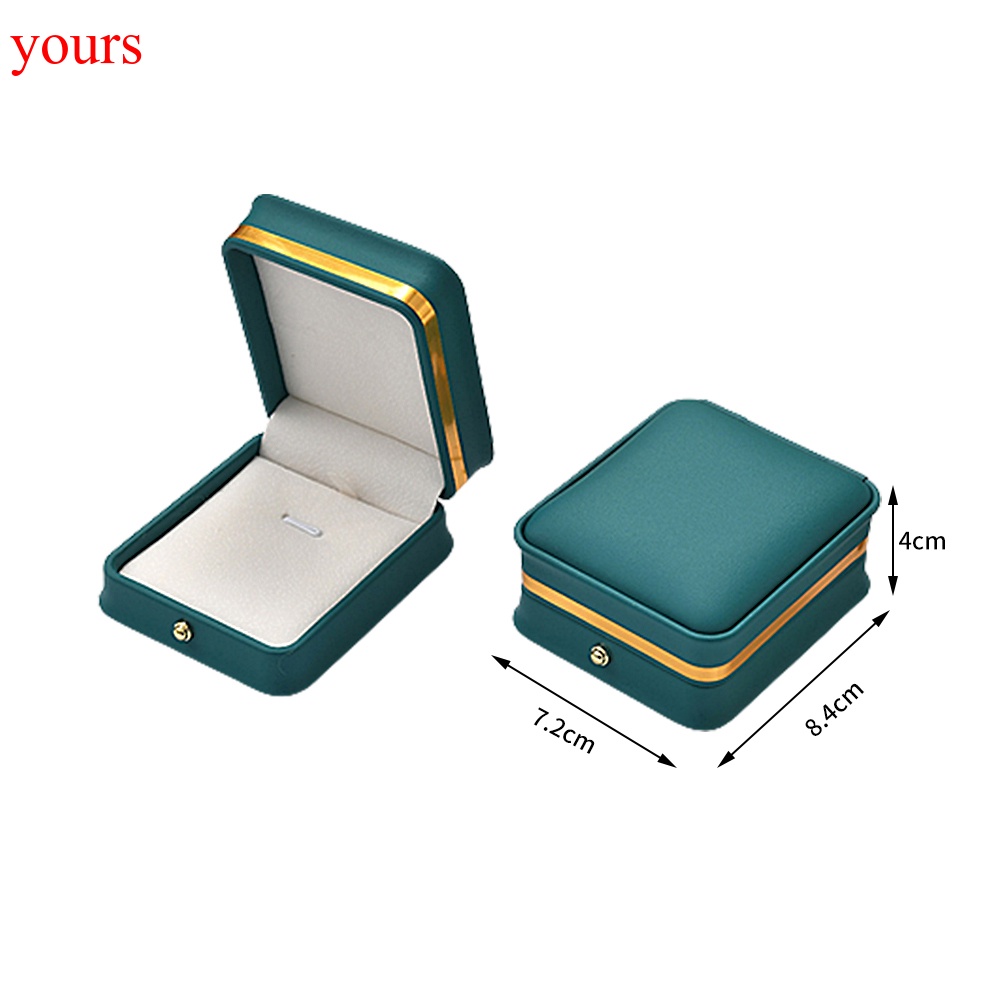 YOURS High Quality Leather Jewelry Box Ring Pair Ring Earrings Necklace Bracelet Box Jewlery Organizer