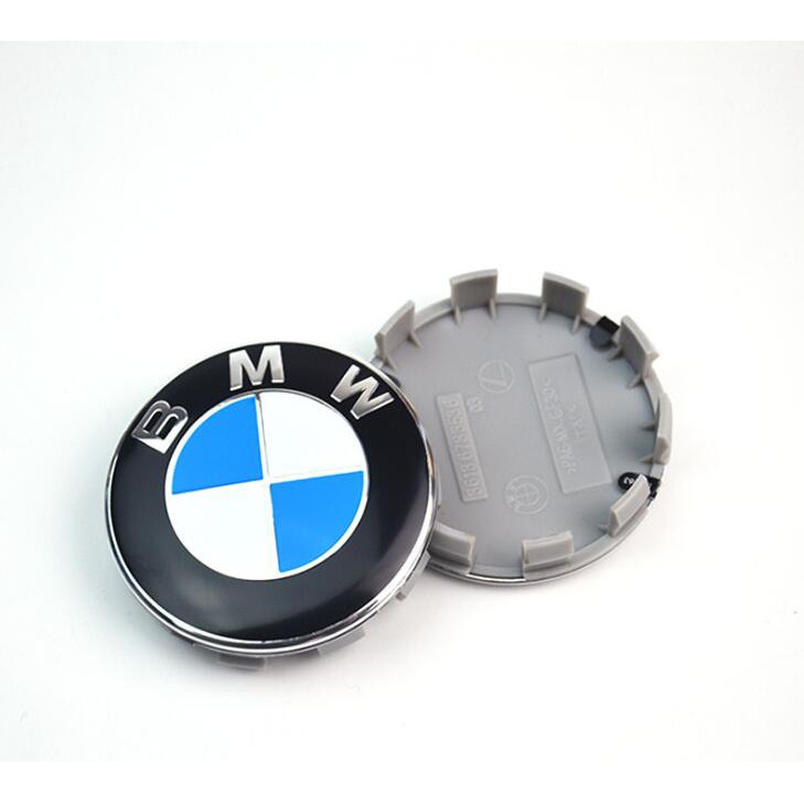 Logo chụp mâm, vành bánh xe ô tô BMW Đường kính 55mm và 68mm