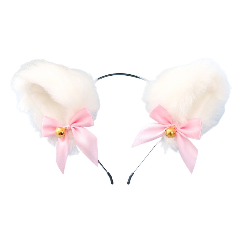 Cài tóc kiểu tai mèo đính nơ phong cách lolita dành cho nữ