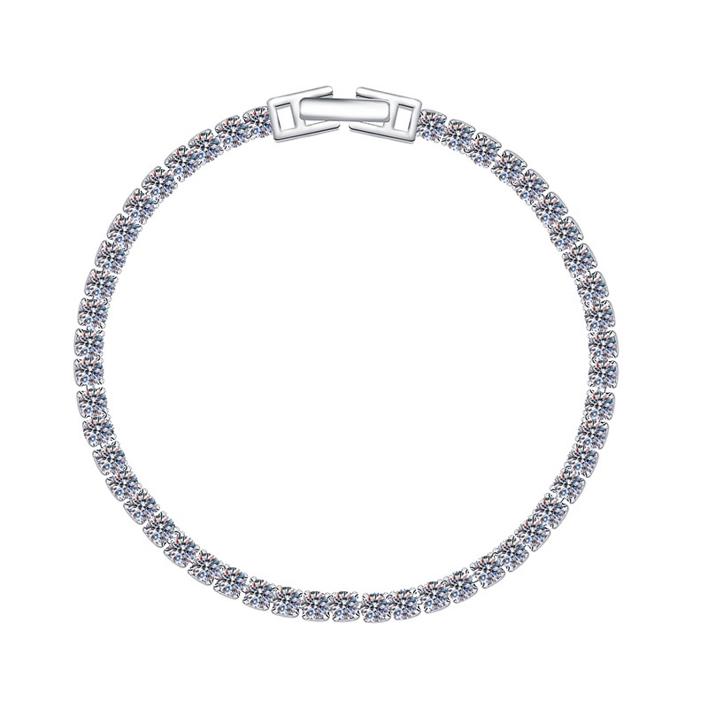 Vòng đeo tay Ahellogirl đính đá zircon thời trang Hàn Quốc cho nữ