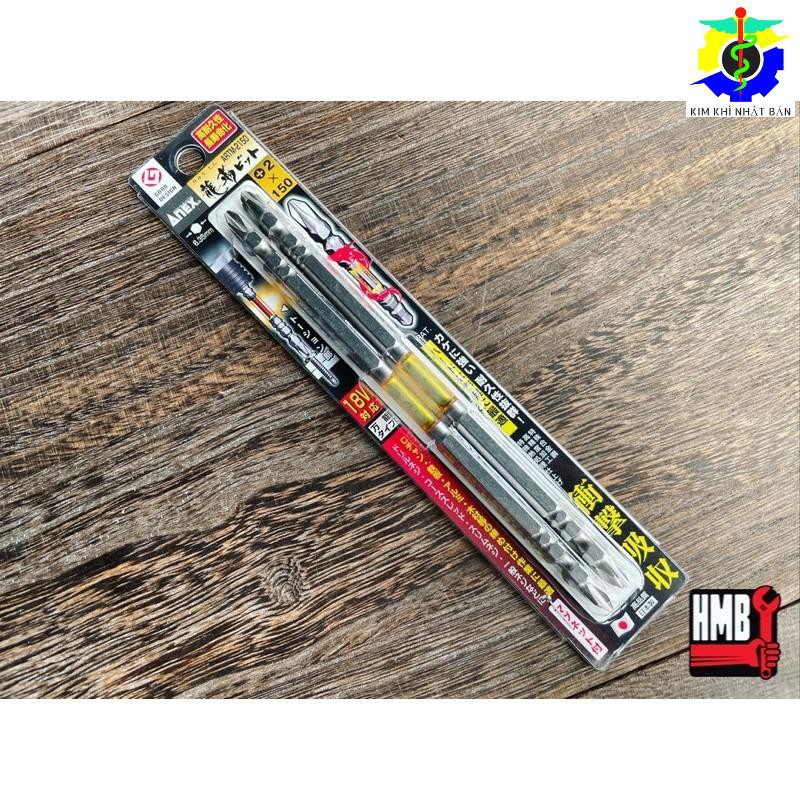 🇯🇵Made in Japan🇯🇵 Mũi vít Nhật Bản thắt eo 2 đầu Ph2 có từ tính Anex ARTM-2150, ARTM-2110, ARTM-2065