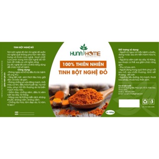 Tinh bột nghệ đỏ nguyên chất