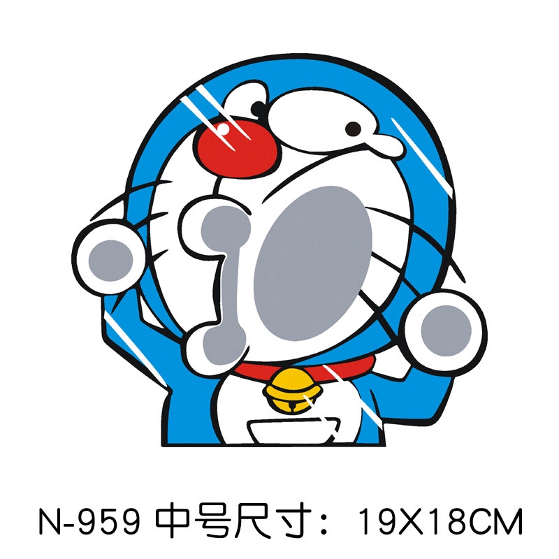 Miếng Dán Trang Trí Xe Hơi Chống Thấm Nước Họa Tiết Hoạt Hình Doraemon