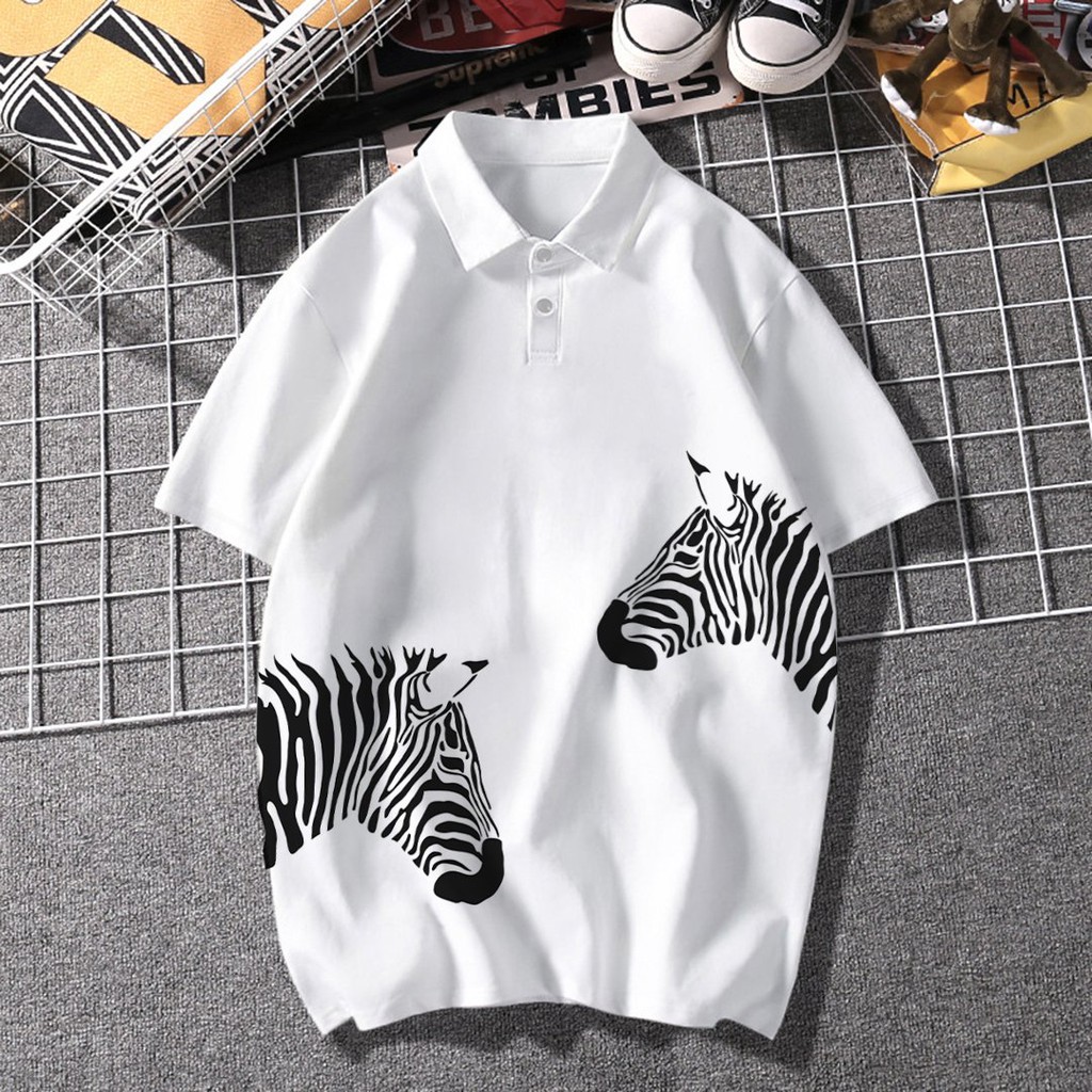 Áo thun polo in ngựa vằn , áo thun nam có cổ ngắn tay - PLI02 | BigBuy360 - bigbuy360.vn