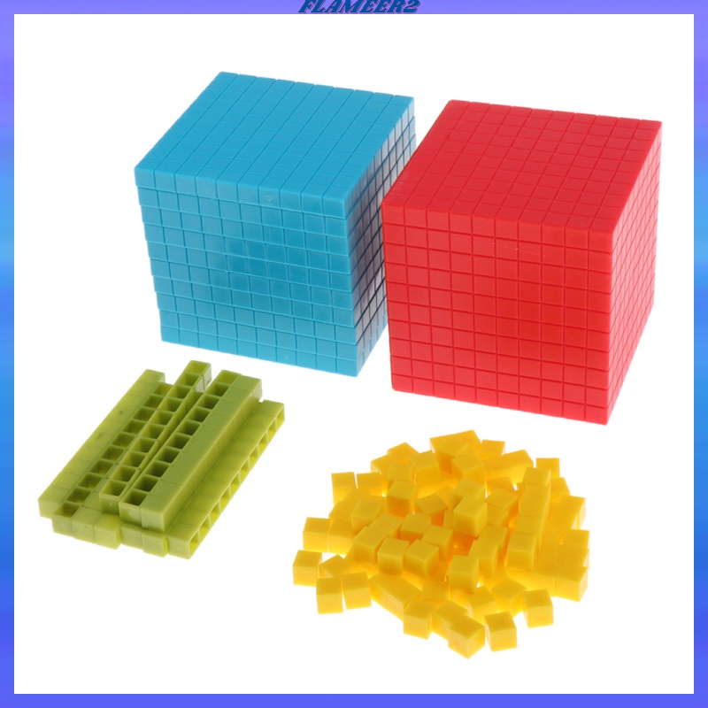Bộ 121 Chiếc Đế Nhựa Bốn Màu Sắc Giáo Dục Sớm Cho Bé Kèm Túi