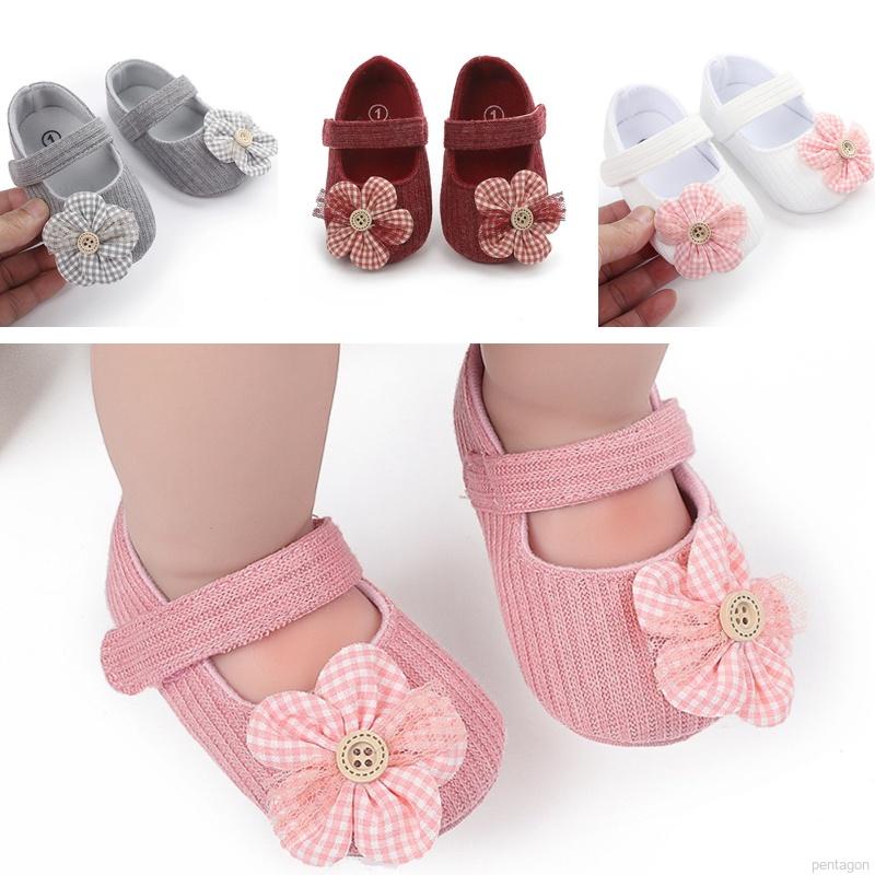 Giày đế mềm chống trượt xinh xắn dành cho bé gái tập đi