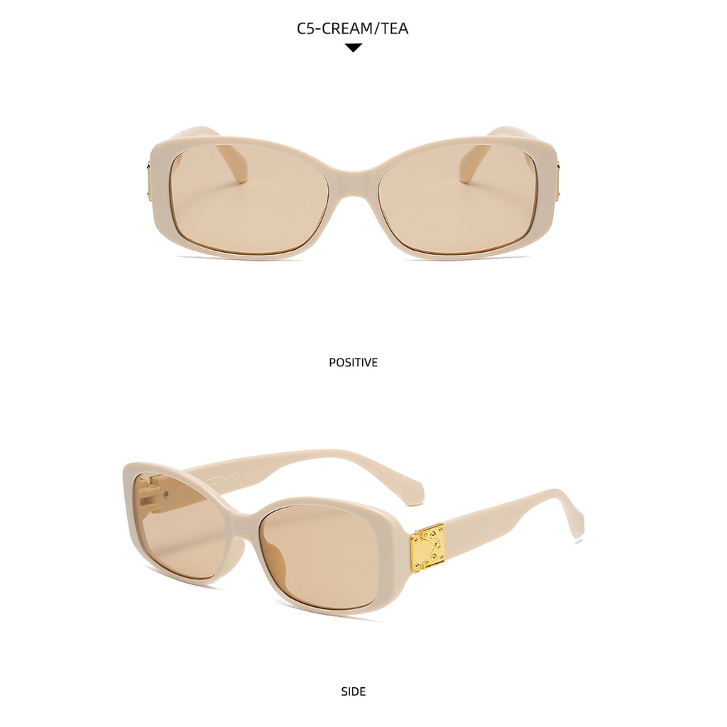 Kính mát gọng oval phong cách Âu Mỹ 2021 thời trang