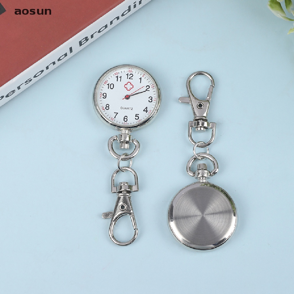 1 Móc Khóa Hình Đồng Hồ Quartz Bỏ Túi Cổ Điển