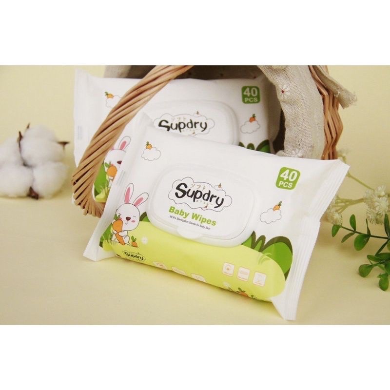 Khăn ướt Supdry gói 40 tờ
