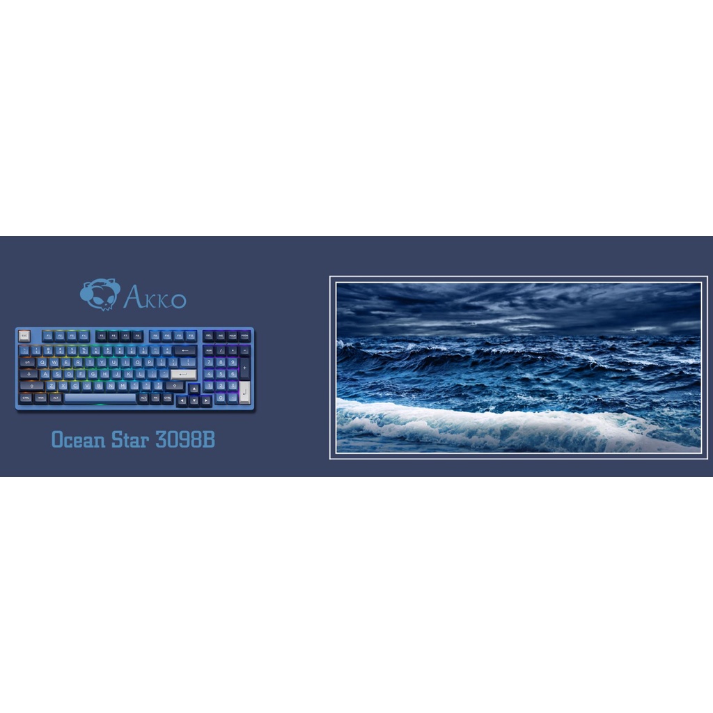 Bàn phím cơ AKKO 3098N/3098B Multi-modes Ocean Star