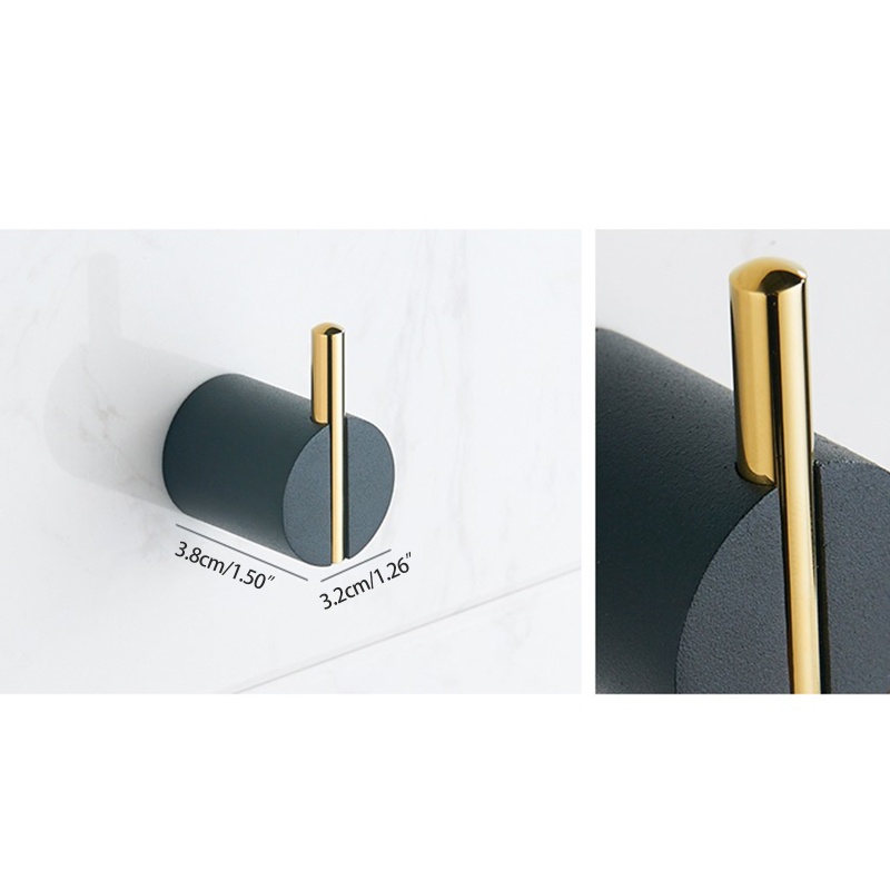 QQ Giá Đỡ Treo Khăn Tắm / Mũ Bằng Đồng Thau Gắn Tường Đa Năng Tiện Dụng