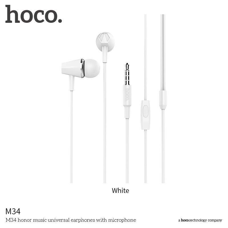 Tai Nghe hoco. M34 Chất Lượng Cao Giắc Cắm 3.5mm Dài 1.2m