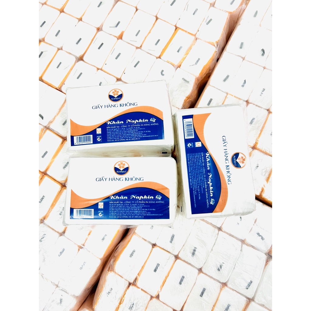 Khăn giấy ăn vuông hàng không AVIPRINT 500g dai, không bở