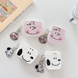Vỏ bảo vệ hộp sạc tai nghe không dây cho Airpods hình Charlie/ gấu Brown/ cún Snoopy