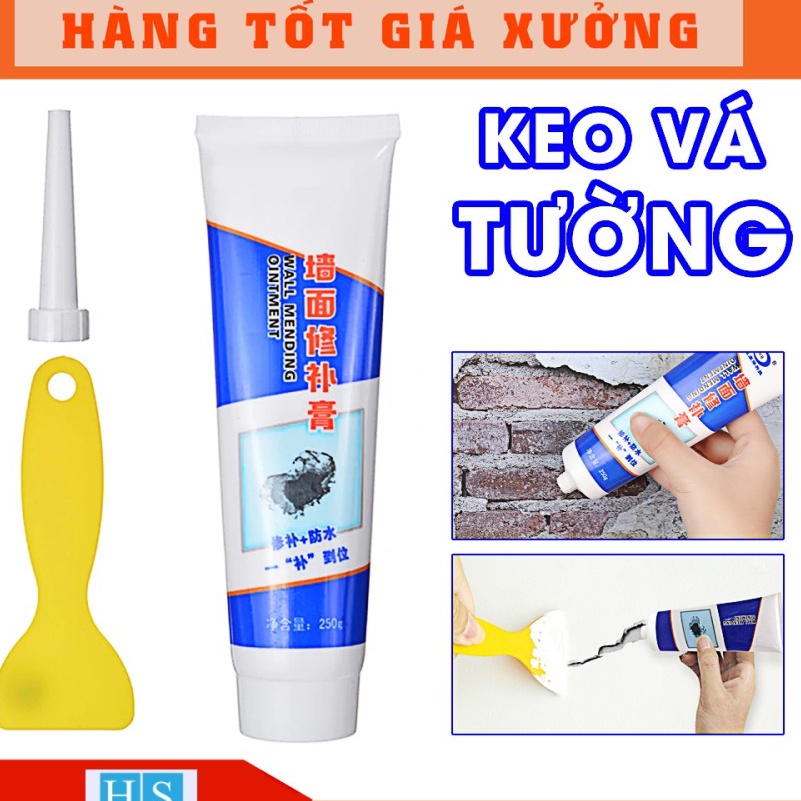 Keo Vá Vết Nứt Tường Nhà Cao Cấp Chống Nước Chống Mốc /  Keo Vá Tường Chống Thấm Đa Năng Siêu Chắc Chắn Đơn Giản Và Hiệu