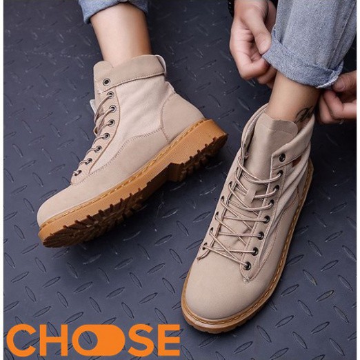 gg5 Giày Nam Boot Nam Cổ Cao Choose Màu trơn tuột tuột Bụi Bặm G2616 hai 15