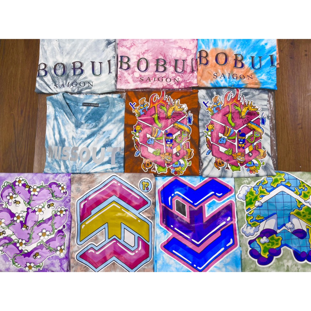 Áo Thun Nam Nữ Local Brand Loang Nhuộm Tie Dye Phản Quang Unisex