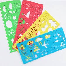 Bộ 4 Chiếc Thước KẻVPPT&amp;T In Hình Cho Bé Tập Làm Họa Sỹ TK0250