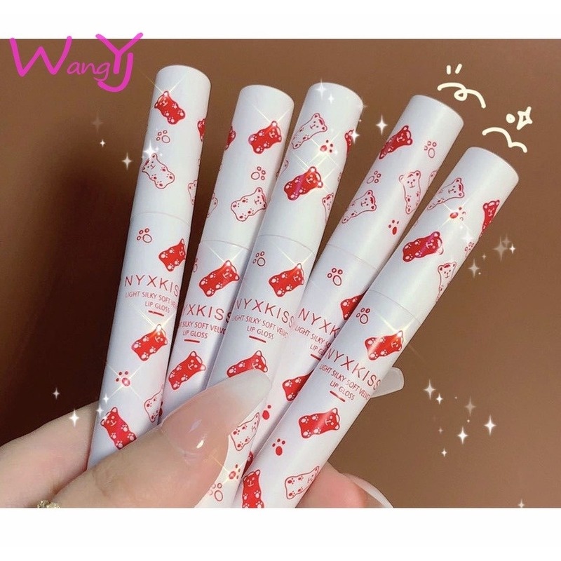 Set 5 Son Kem Lì Hình Gấu Dễ Thương