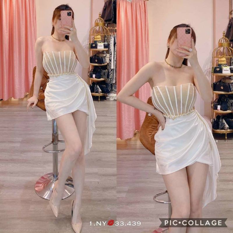 đầm body cúp nhủ bèo tà sexy | BigBuy360 - bigbuy360.vn
