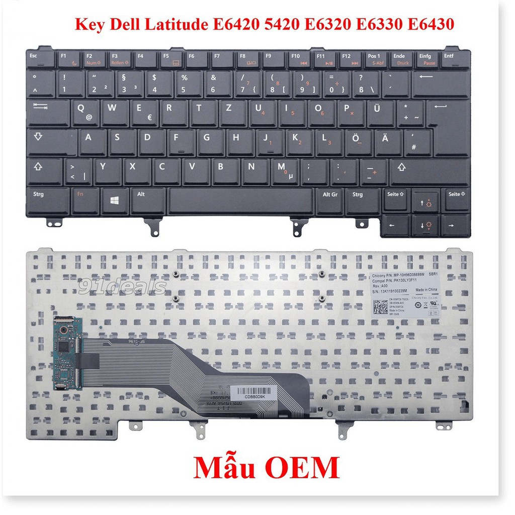 📊 Bàn phím laptop Dell E6420 5420 E6320 E6330 E6430 latitude BH 9T