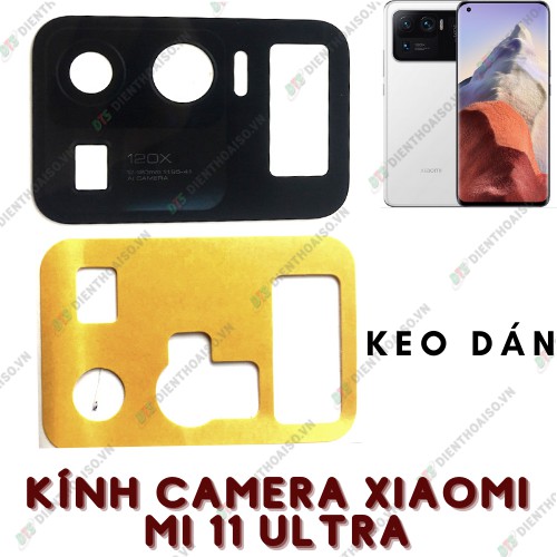 Kính camera xiaomi mi 11 ultra kèm keo dán