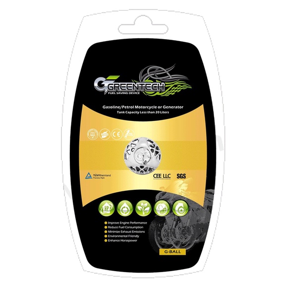 Thiết bị tiết kiệm xăng 30% cho xe máy có nút chặn Greentech G-BALL