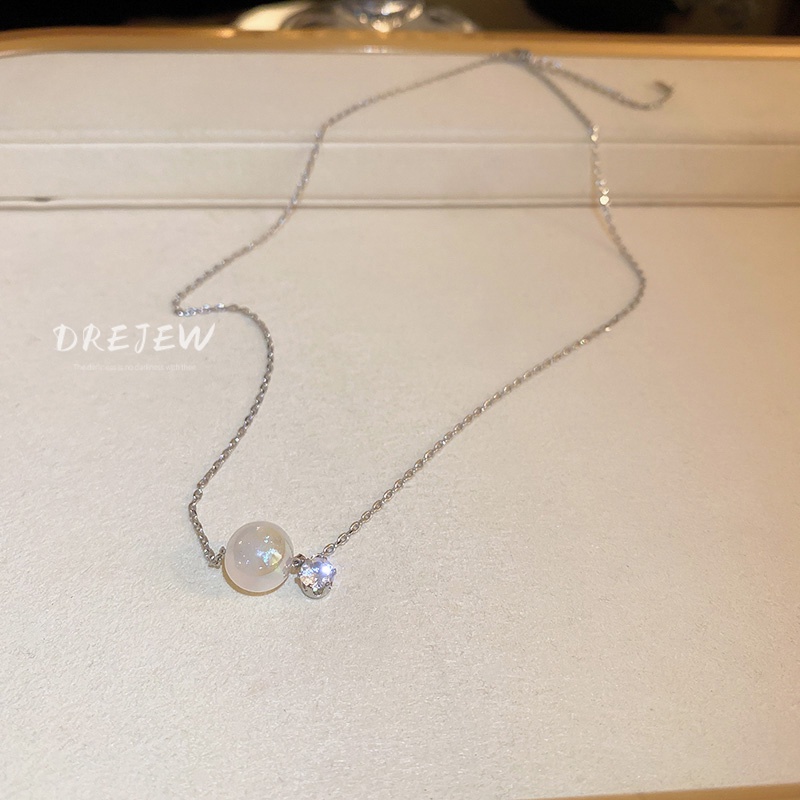 DREJEW Dây chuyền mặt ngọc trai thời trang dành cho nữ