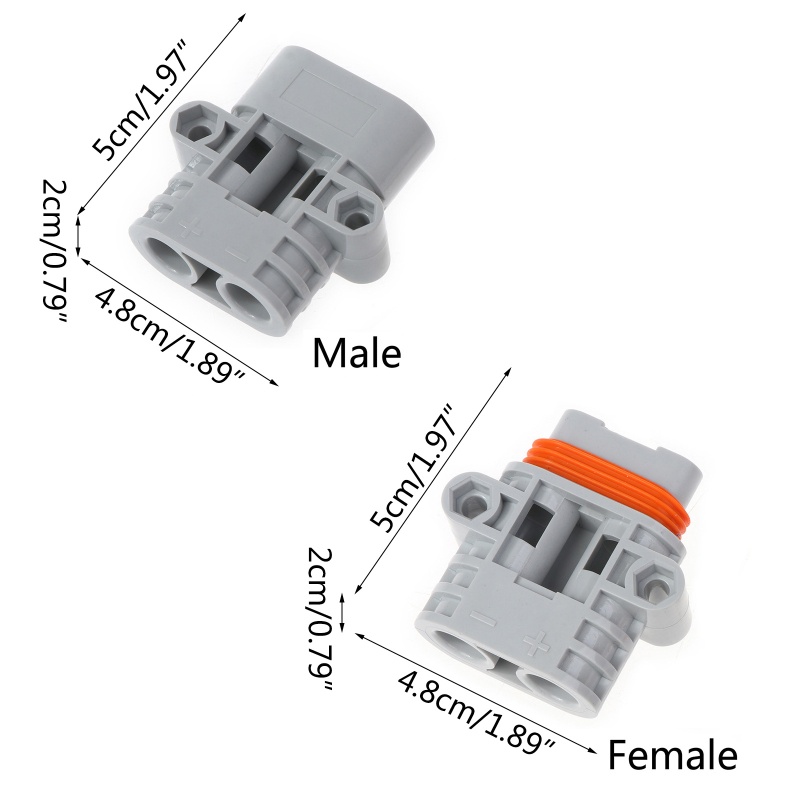 Phích Cắm Kết Nối Pin Máy Điều Hòa Xe Hơi / Tải Công Suất Cao Chống Thấm Nước 50A 600V