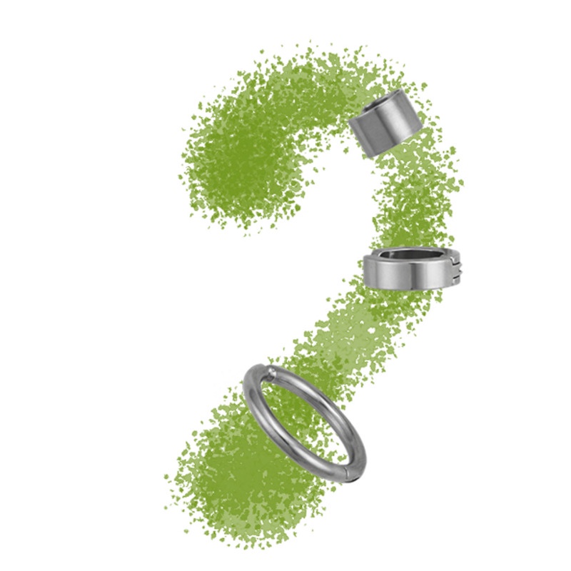 Khuyên Tai Dạng Kẹp Hình Tròn Phong Cách Hip Hop 19A1224