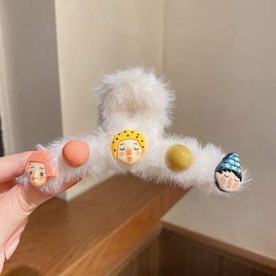 Kẹp Tóc Đính Đá / Ngọc Trai Giả Bằng Kim Loại Cỡ Lớn Phong Cách Hàn Quốc 2022