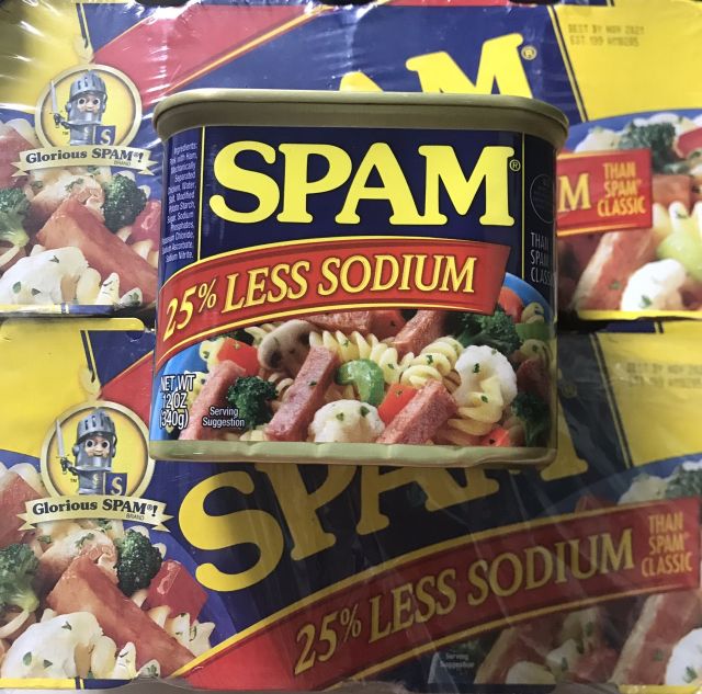 Thịt hộp Spam Mỹ 25% Less Sodium ít mặn