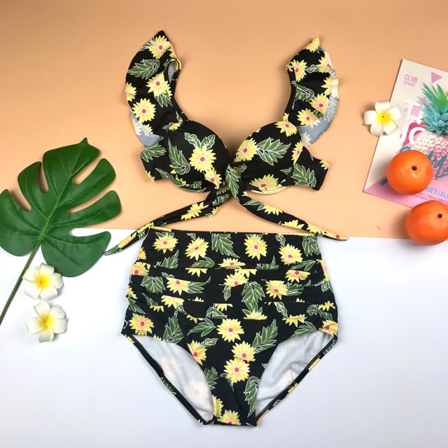 Bikini nâng ngực hoa lá cánh tiên