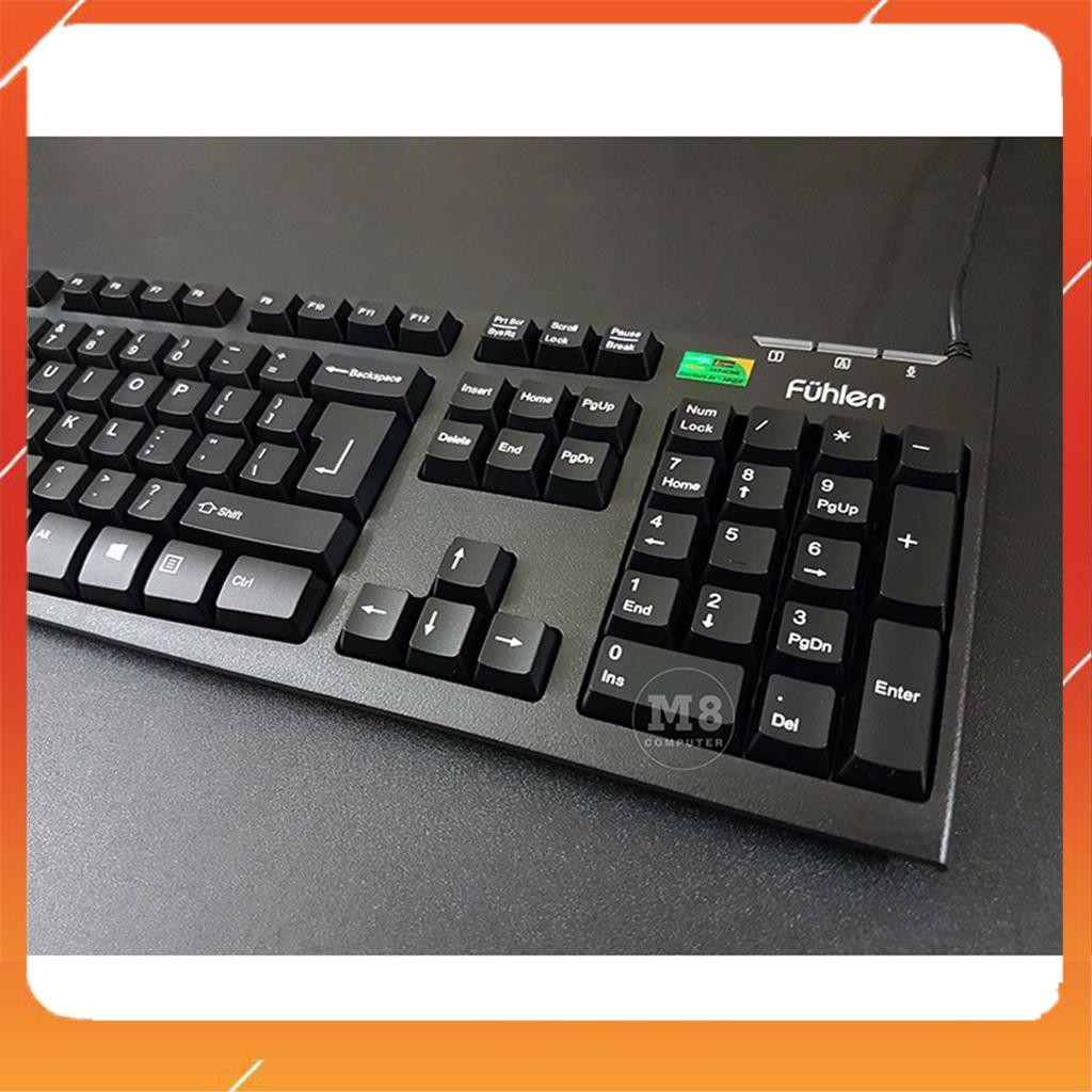 [ HÀNG SIÊU CẤP ] Bàn phím fuhlen L411 dây USB - Màu đen - Tem Ninza Chính hãng - BH 24 tháng [ CHÍNH HÃNG ] | BigBuy360 - bigbuy360.vn