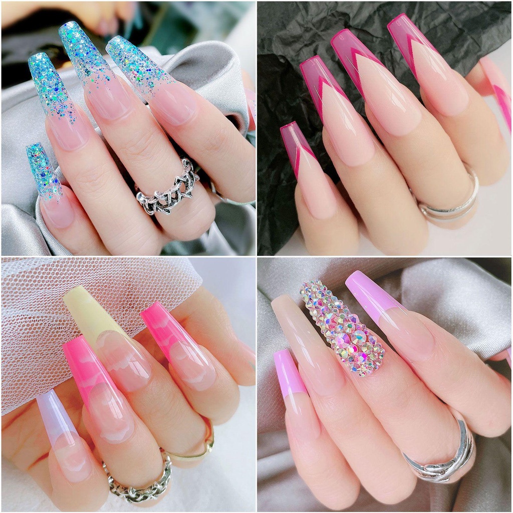 EUCA Hộp 24 Móng Tay Giả Múa Ba Lê