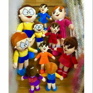 Nobita , Xuka , Đôraemon nhồi bông